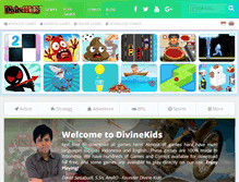 Tablet Screenshot of divinekids.com